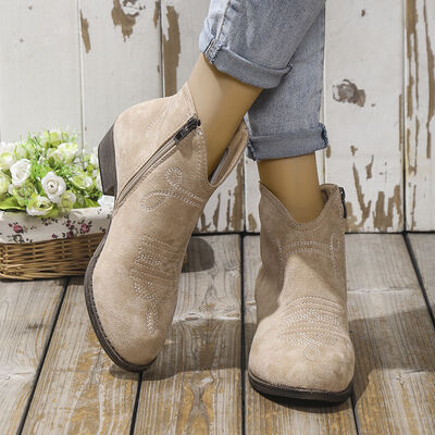 Block Heel Ankle Boots (multiple color options)