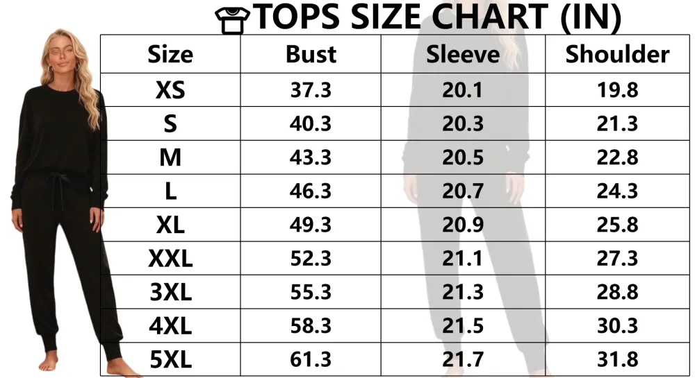 Women's Long Sleeve Knit Loungewear Jogger Set