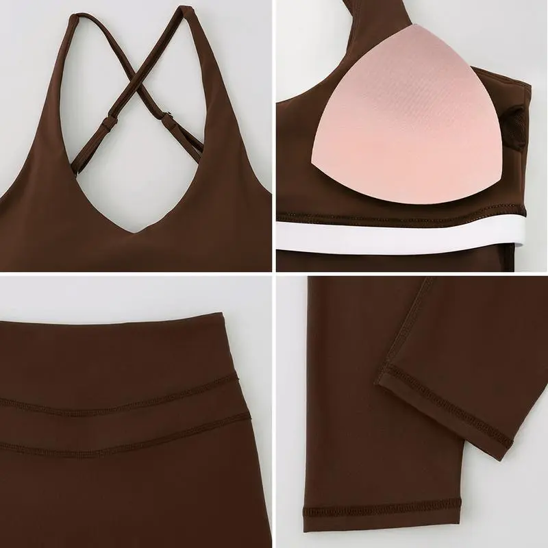 Women's Crisscross Back Tank & High-Waist Butt-Lift Leggings Set