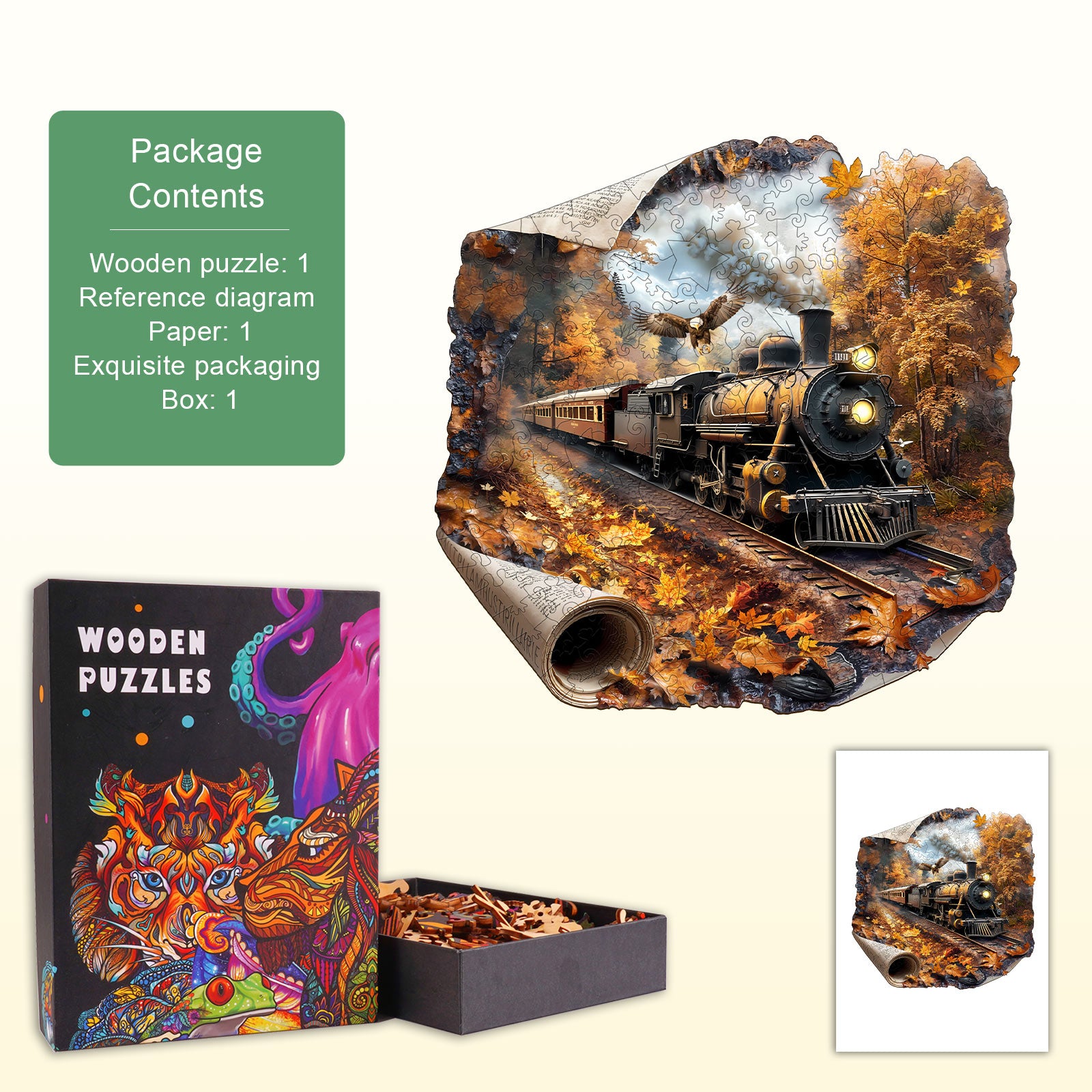 Journey of Autumn Wooden Jigsaw Puzzle