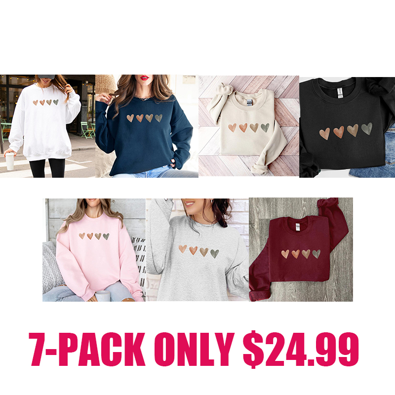 Women’s Cozy Heart Graphic Sweatshirt