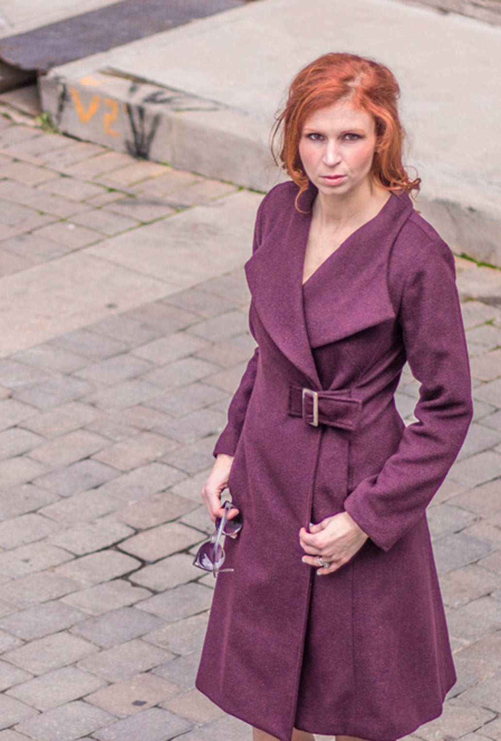 PLUM COACH COAT