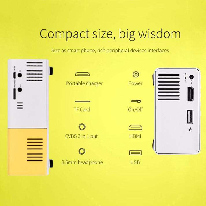 🔥Last Day Sale 50% OFF🔥Mini HD Projector（Free Shipping)