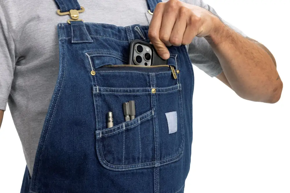 🔥Best-Selling Men’s Denim Bib Overalls – Heavy-Duty Workwear with Adjustable Straps & Tool Pockets