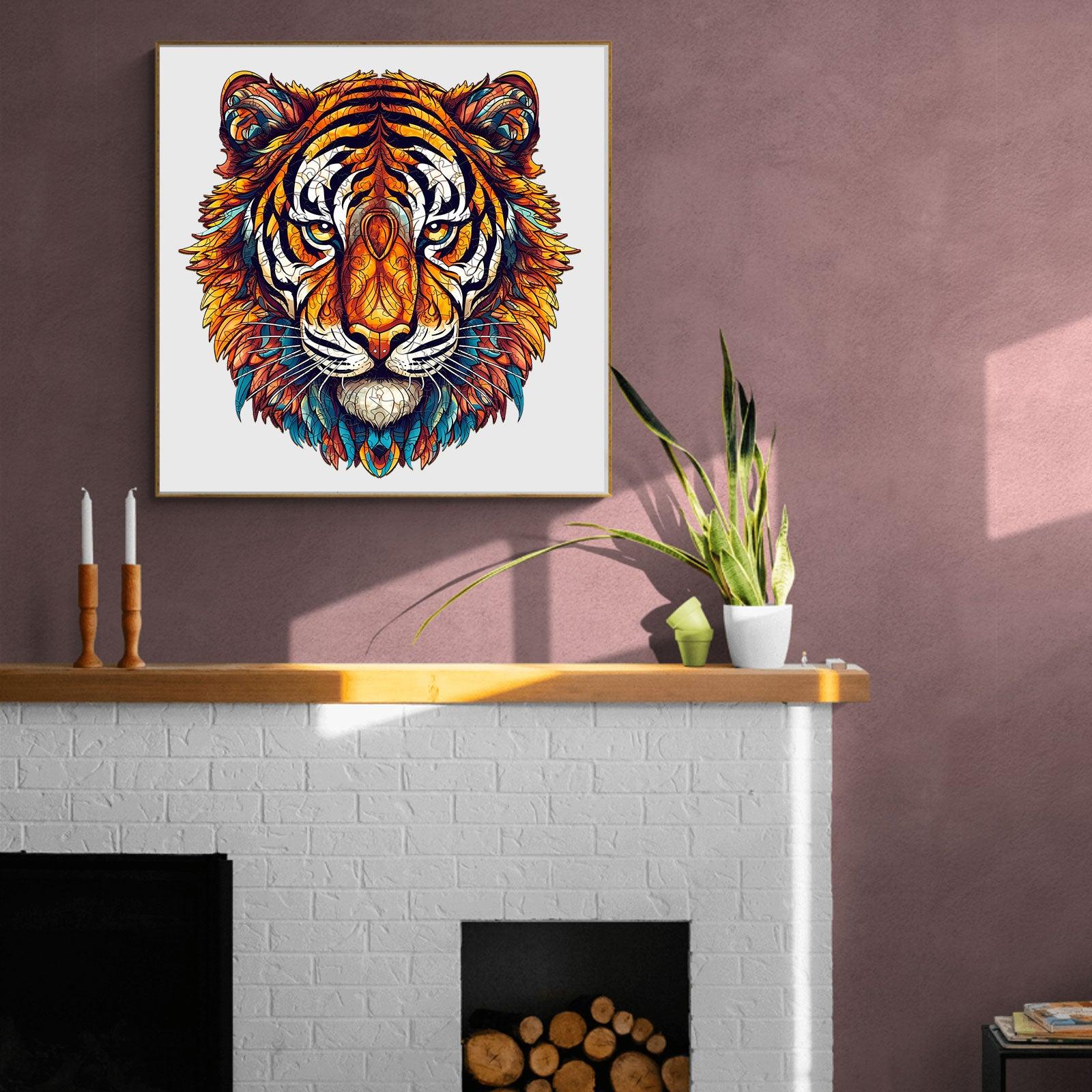 Brave Tiger Wooden Jigsaw Puzzle