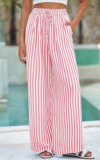 Women’s Striped Palazzo Trousers