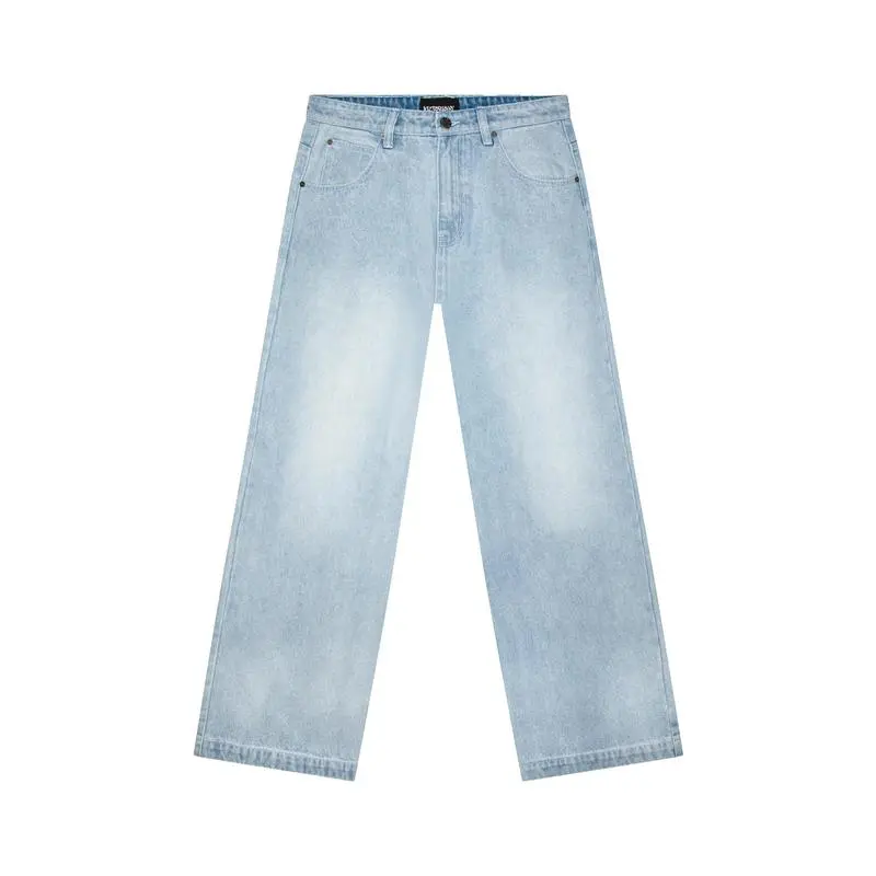 Ultra Baggy Y2K Wide-Leg Jeans in Heavyweight Cotton