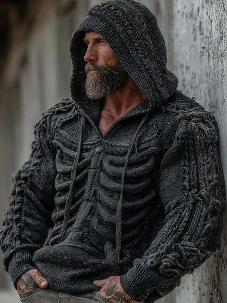 Men's 3d Human Skeleton Hooded Sweater