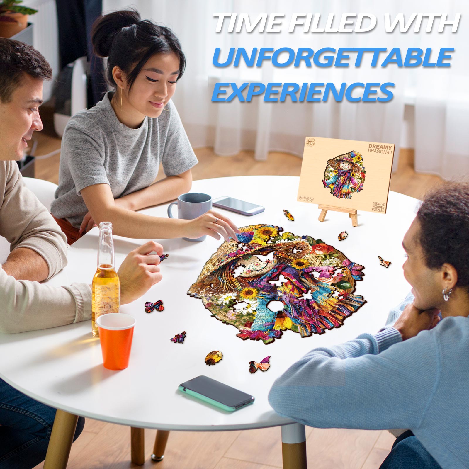 Straw Maiden Wooden Jigsaw Puzzle