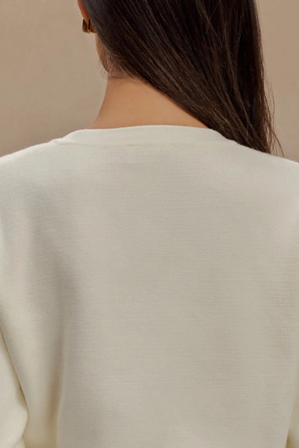 Casual Style Knit Long Sleeve Cardigan