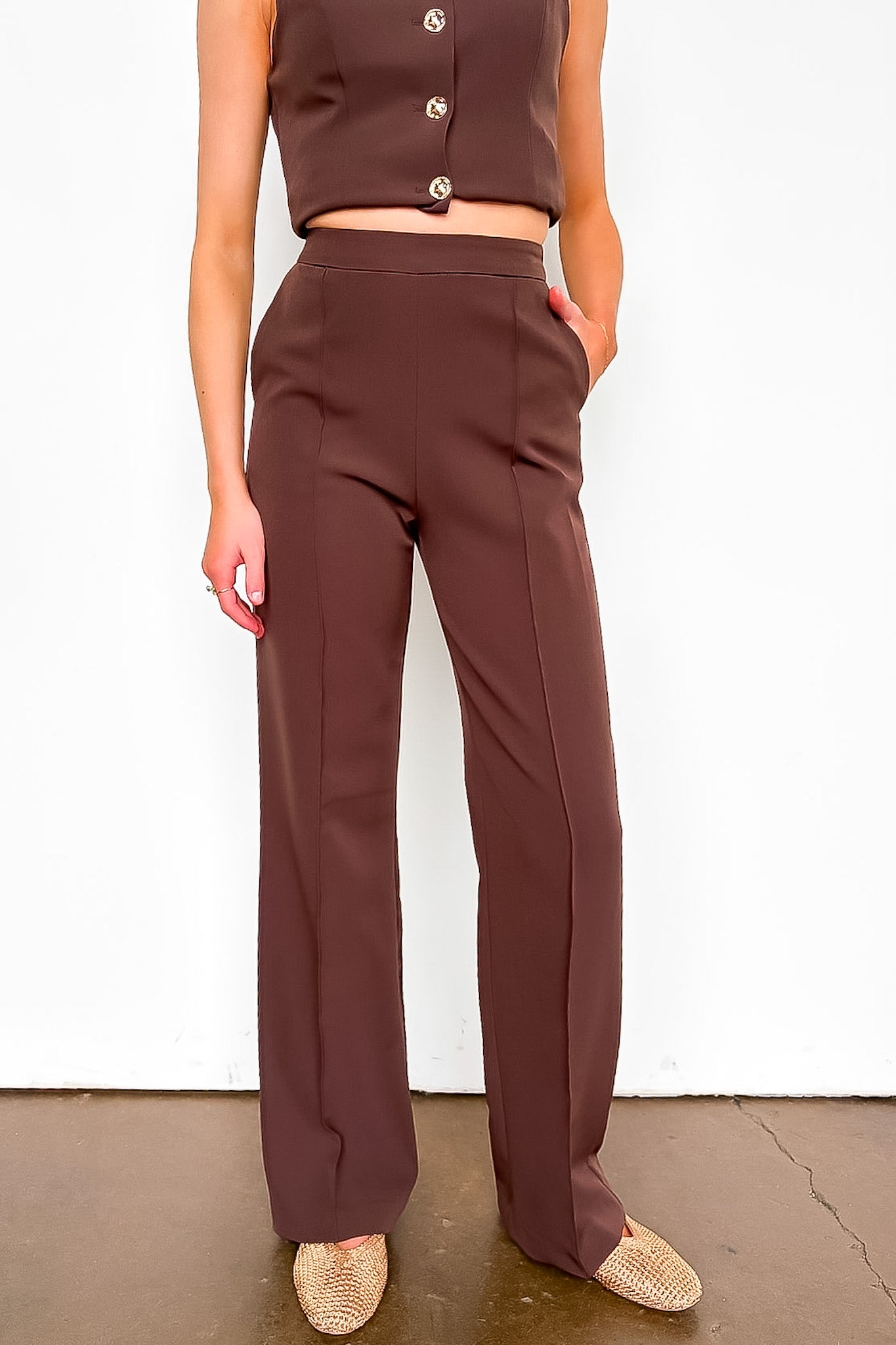 Wide Leg Trouser Pants