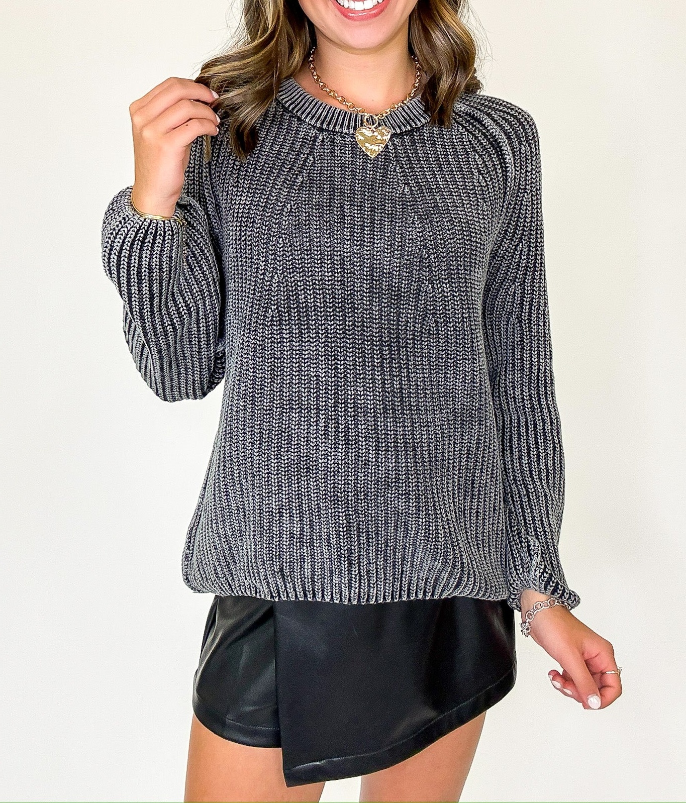 Fireside Stone Washed Round Neck Sweater
