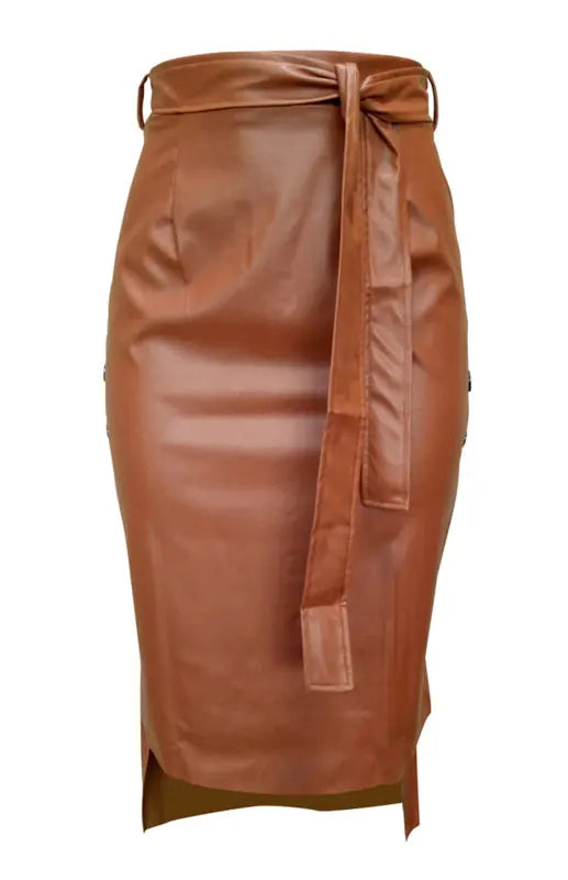 Ladies Slit Midi Slim Skirt