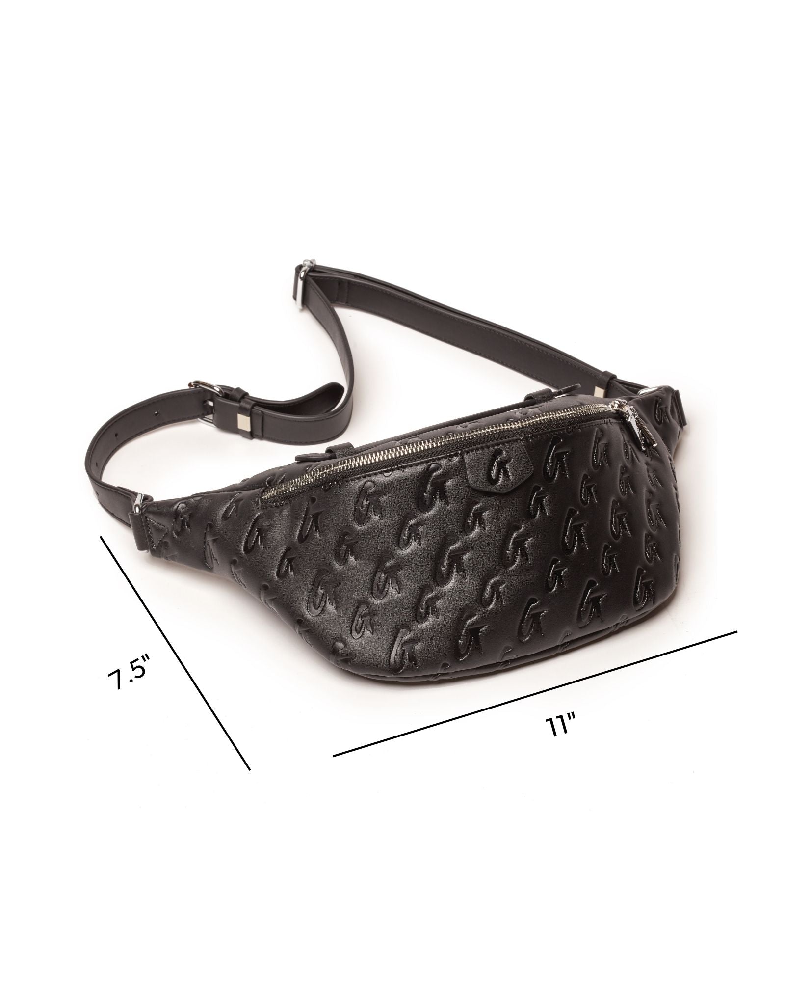 MONOGRAM FANNY PACK - BLACK