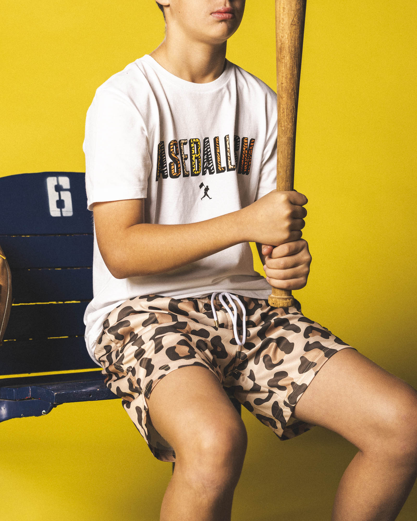 Wild Pitch Diamond Air Mesh Shorts (Leopard) - Youth