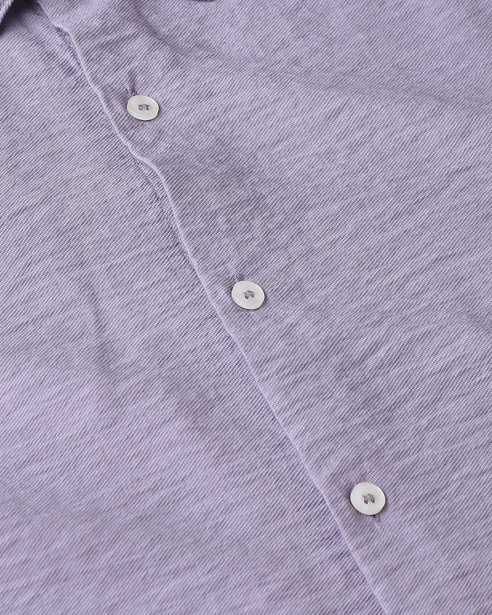 Leisure Simple Comfortable Slim-Fit Breathable Lilac Shirt