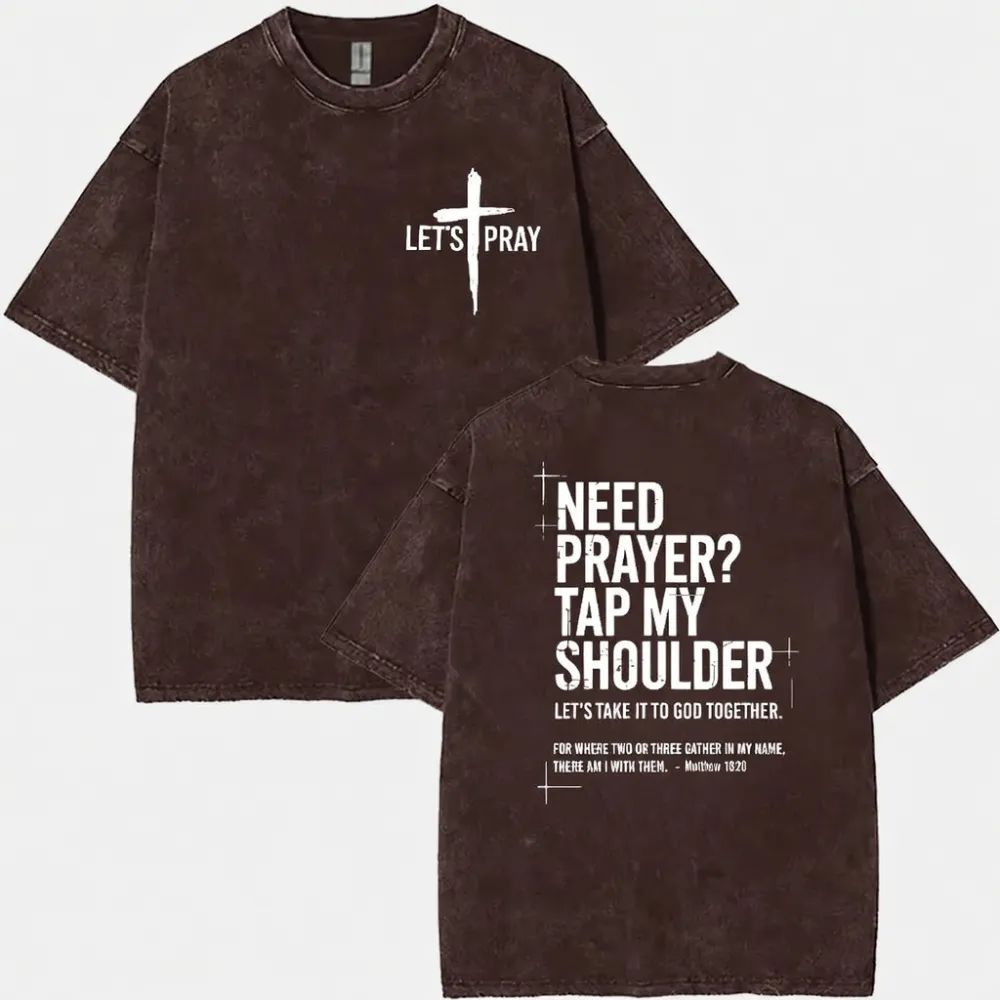 ⛪✝️ Easter 2026  Need Prayer Hoodie - Tap My Shoulder Let's Pray Christian Faith Top