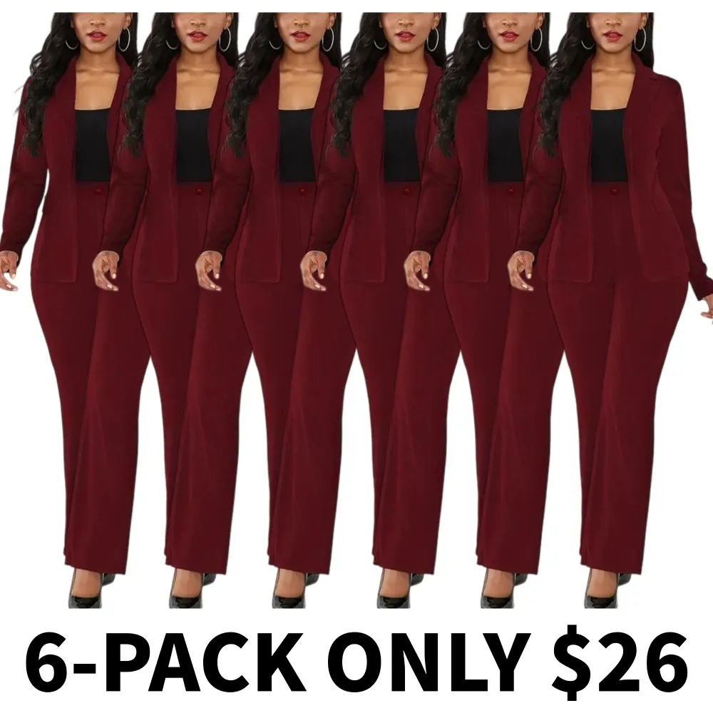 Women's solid color two-piece set