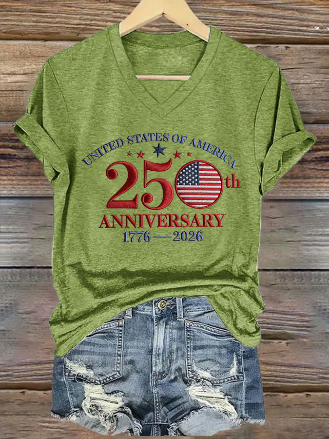 Women's 250th Anniversary Printed Casual T-Shirt