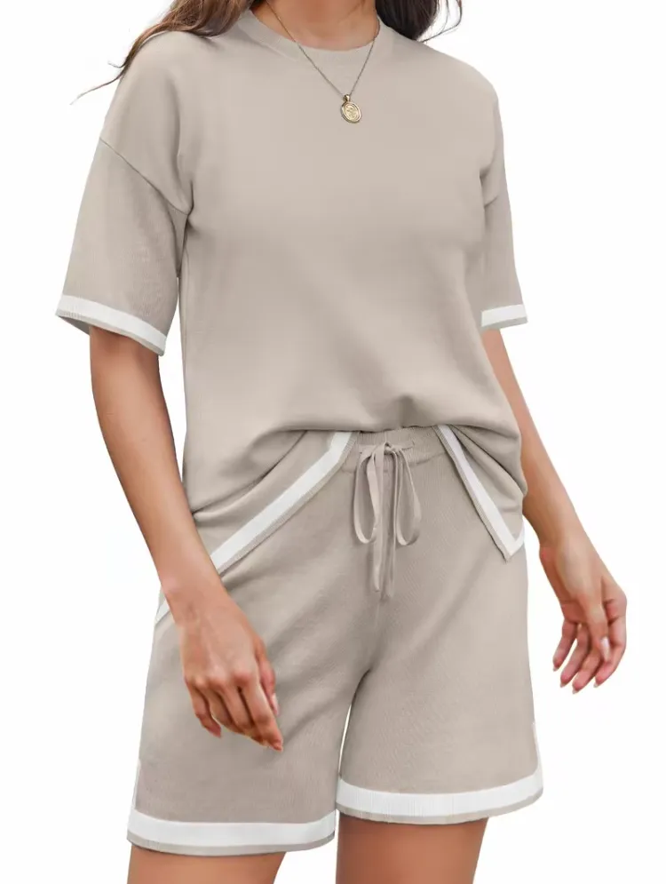 💖Women's Plus Size Knit Lounge Set – 2-Piece Casual Outfit