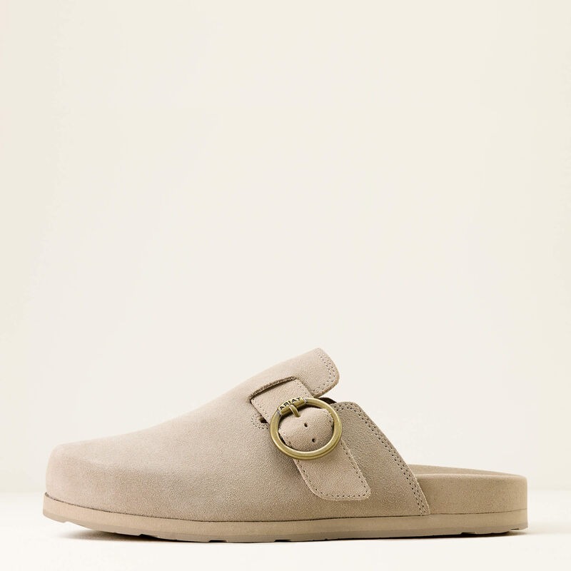 Women's Ariat Brown Floral Emboss Country Mule Slip On Shoes Clearance Sale 65%OFF