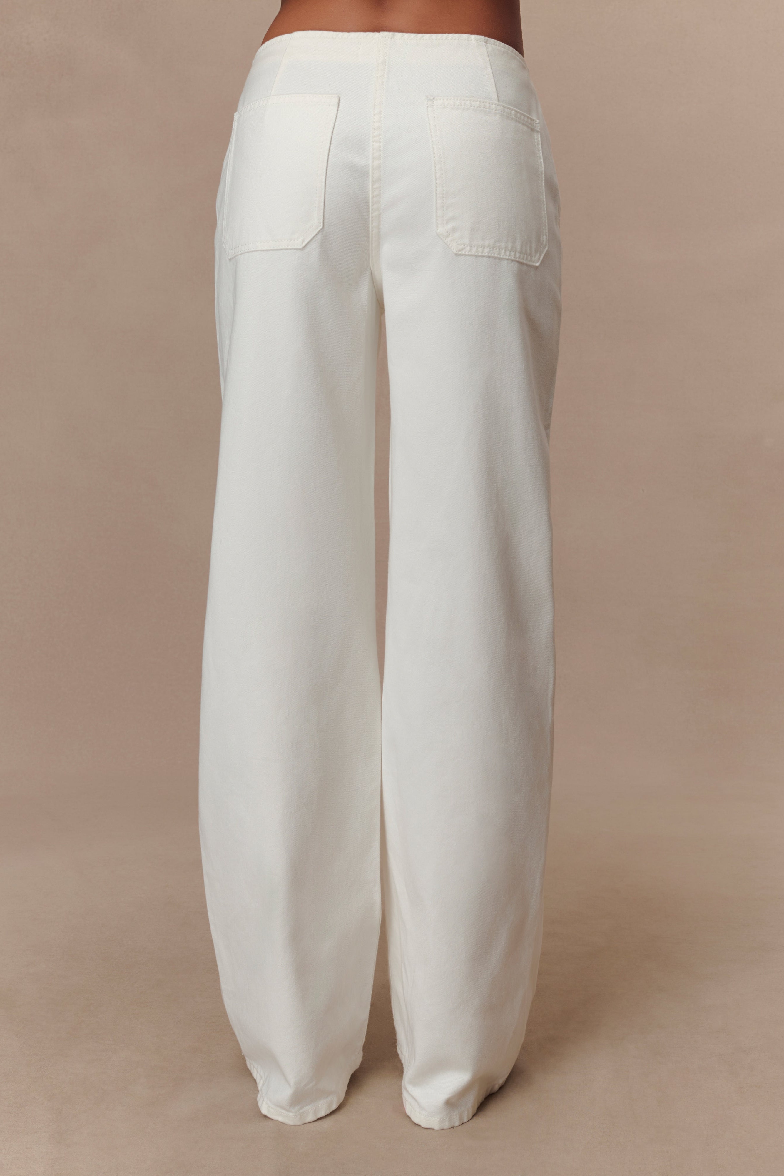 White Mid Rise Denim Jeans