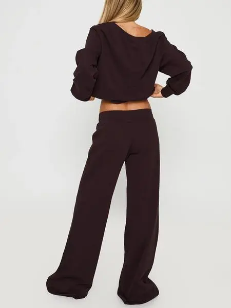 Women Off the Shoulder Long Sleeve Jumper & Pants 2 Piece Set