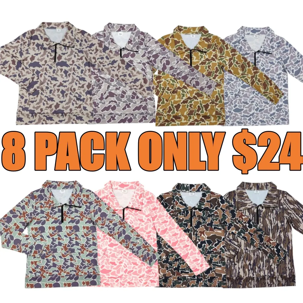 Women Camo Hunting Pullover Top Season Adult