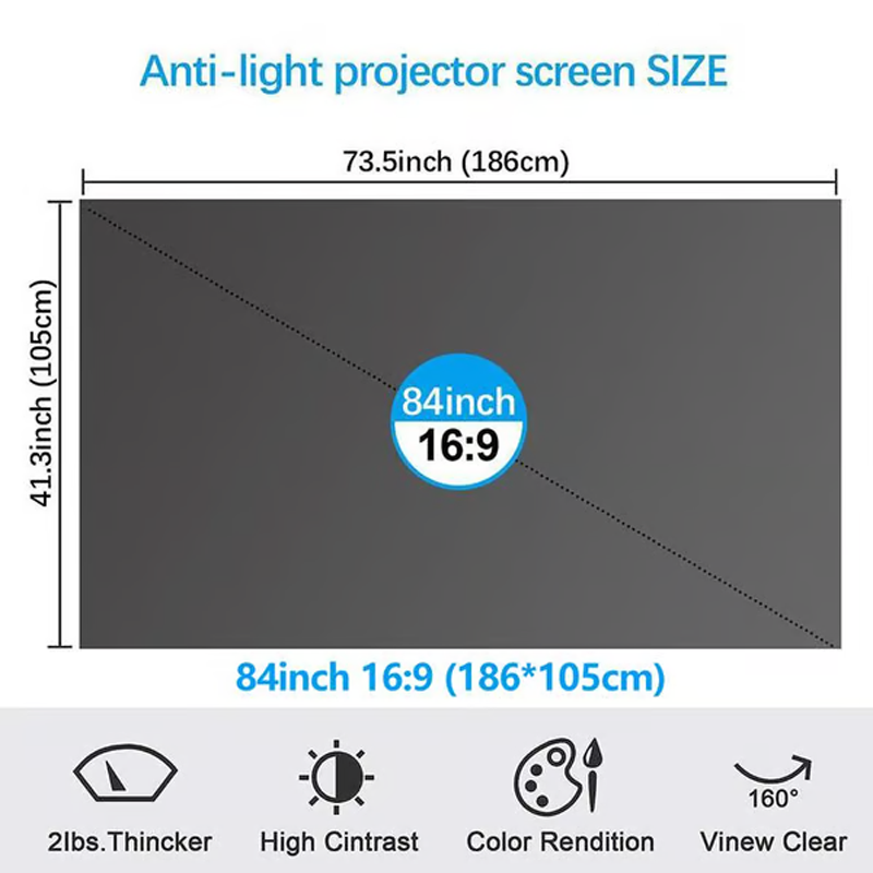 🔥 Hot Sale 50% OFF 🔥Foldable Anti-Light Projector Screen