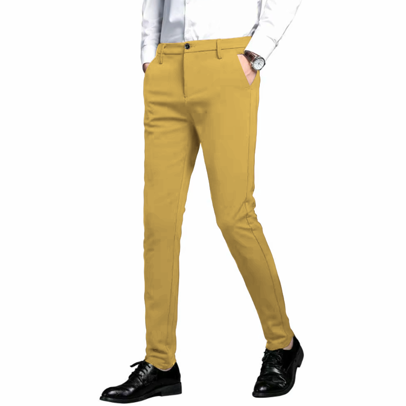 Men’s Slim Fit Stretch Dress Pants – 7101 Skinny Suit Trousers for Business, Formal & Daily Wear