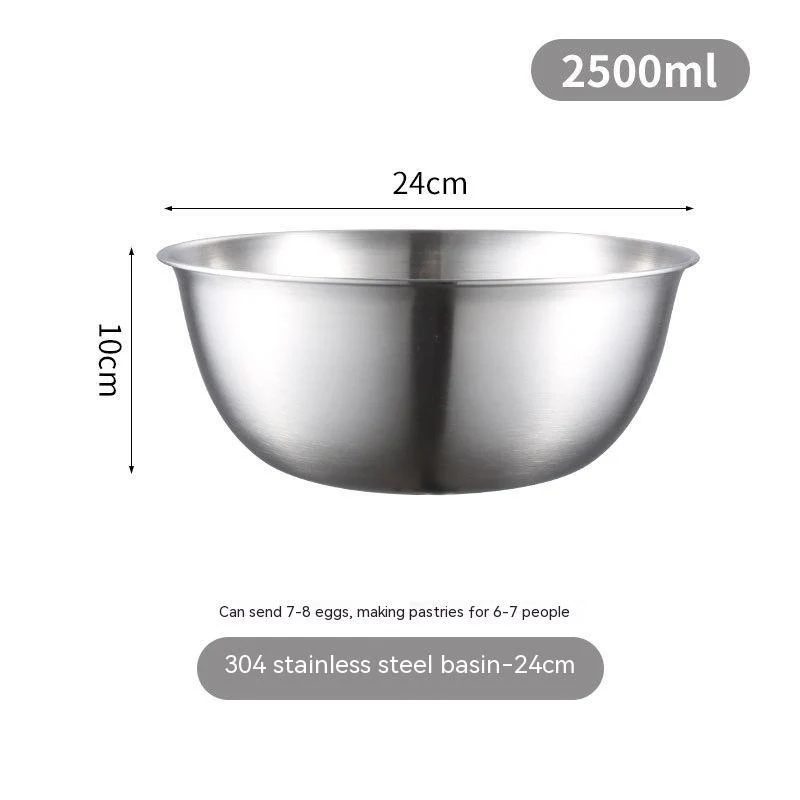 Stainless Steel Mixing Bowl & Mesh Sieve