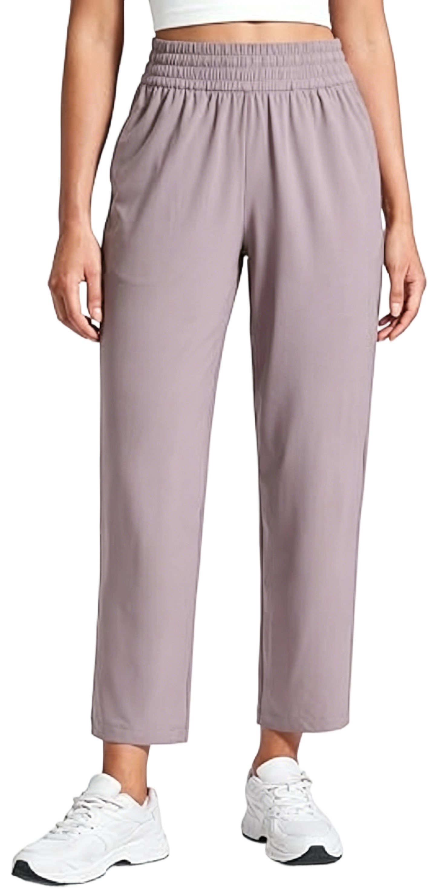 Lightweight Drapey Tapered Ankle Pants for Women