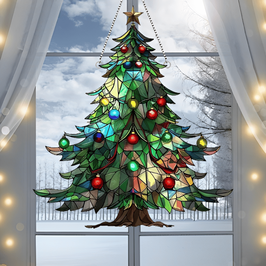 🎄🌈Christmas Tree Sun Catcher(2D Acrylic)