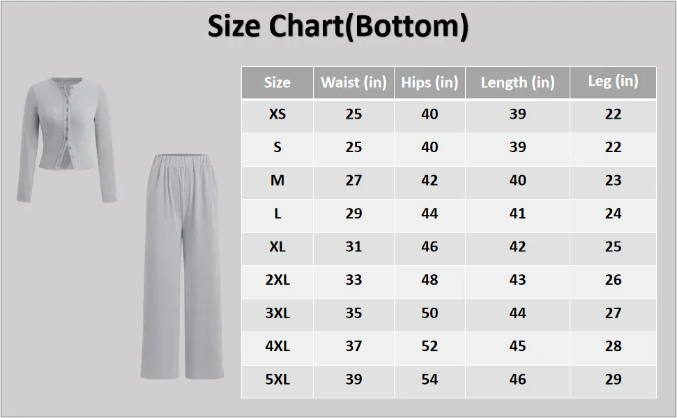 Two-piece Set Women's Solid Button Front Ribbed Crop Top & Elastic Waist Pants