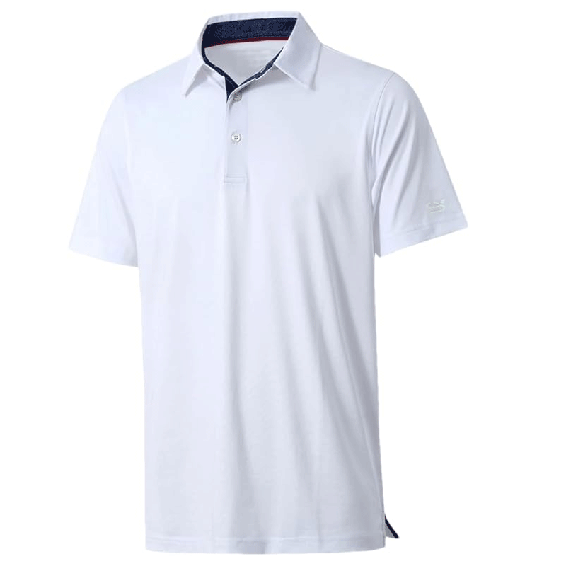 Men’s Performance Polo Shirt – Breathable Stretch Short Sleeve Casual Fit