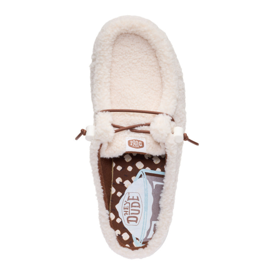 Wendy Slip Sherpa Cocoa - Wood Ash