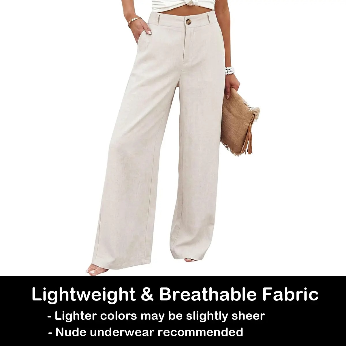 Women's High Waist Wide Leg Pants