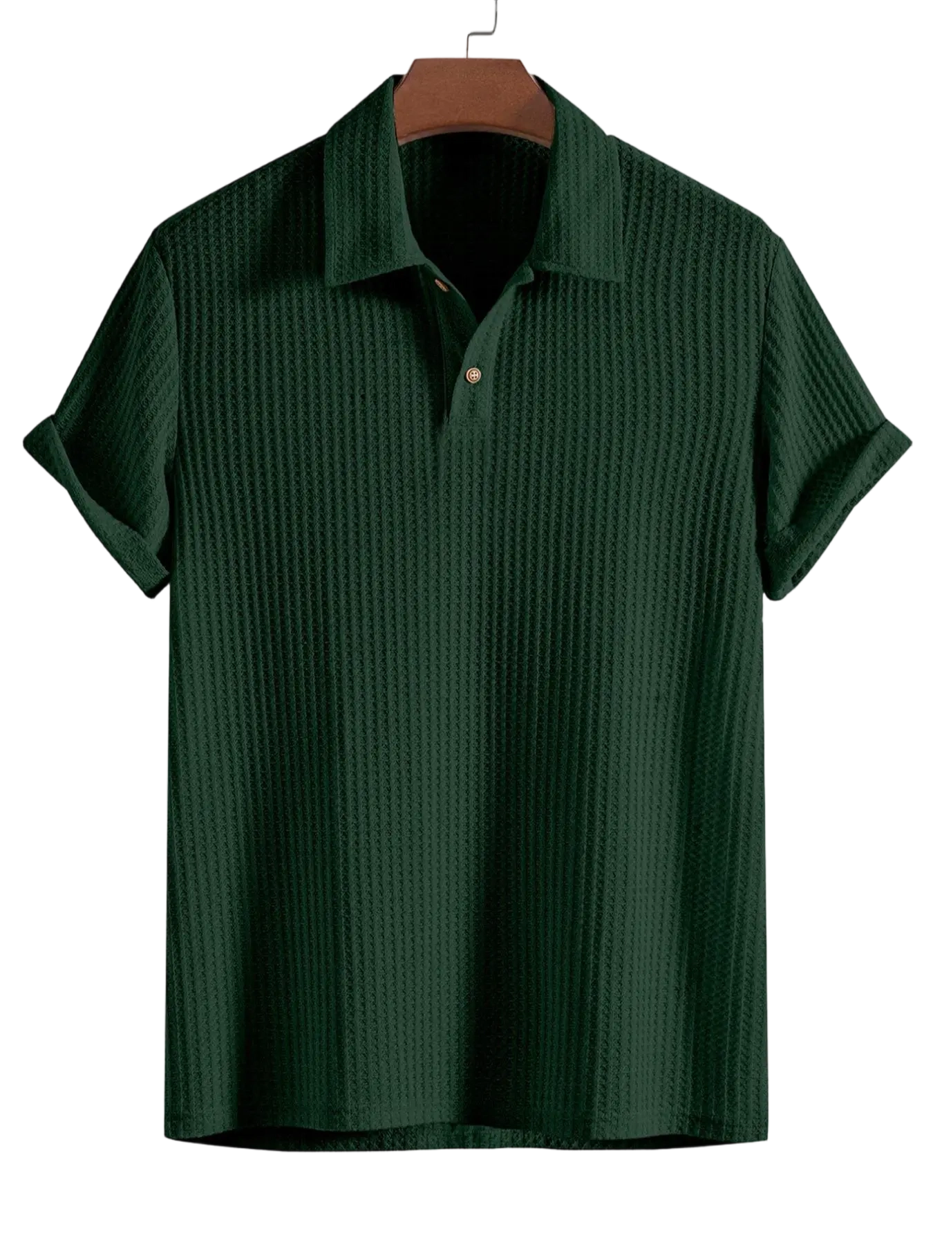 Men's Casual Jacquard Knit Polo Shirt – A Must-Have for Summer