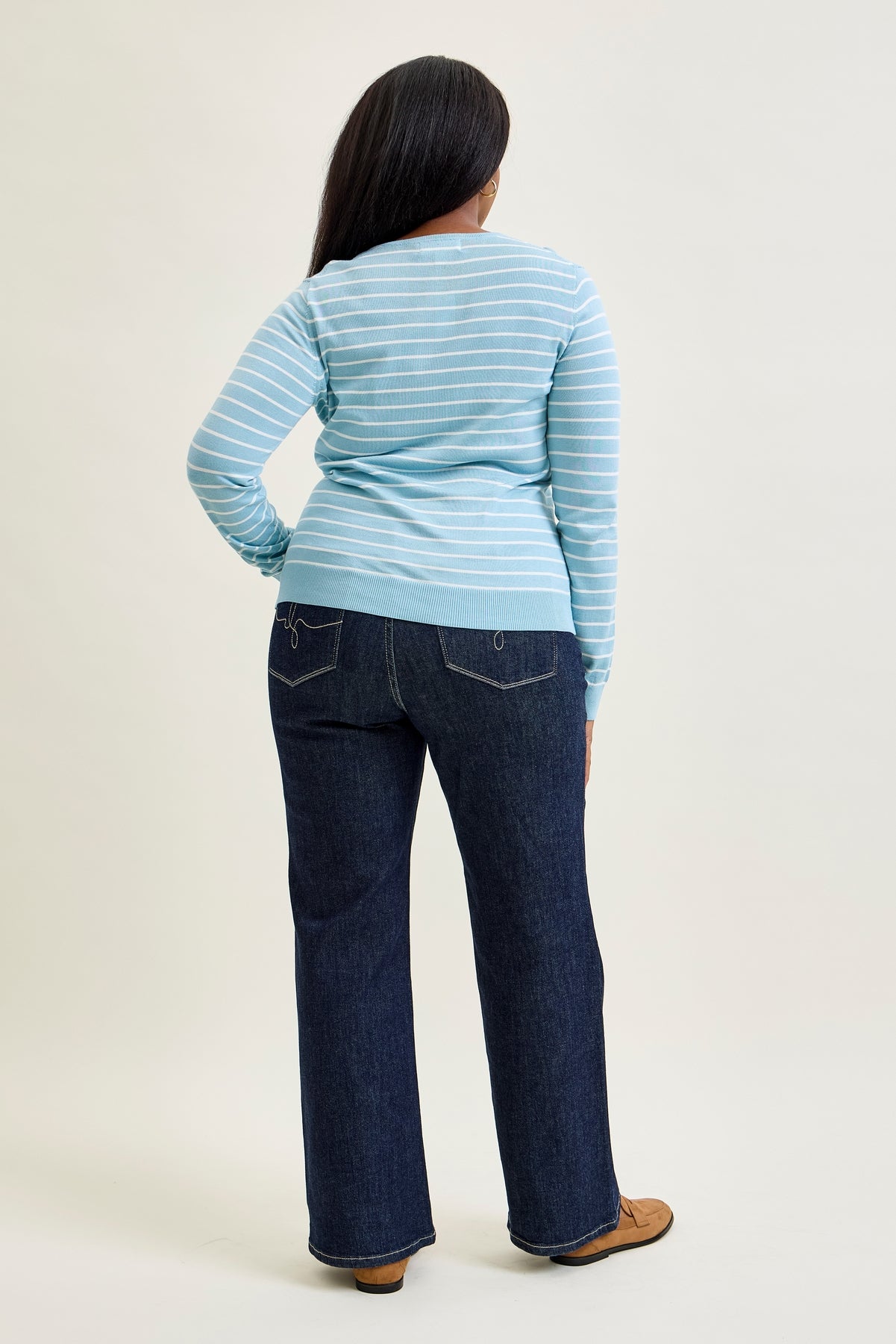 Eliana Rinse Geometric Wide Leg - PLUS