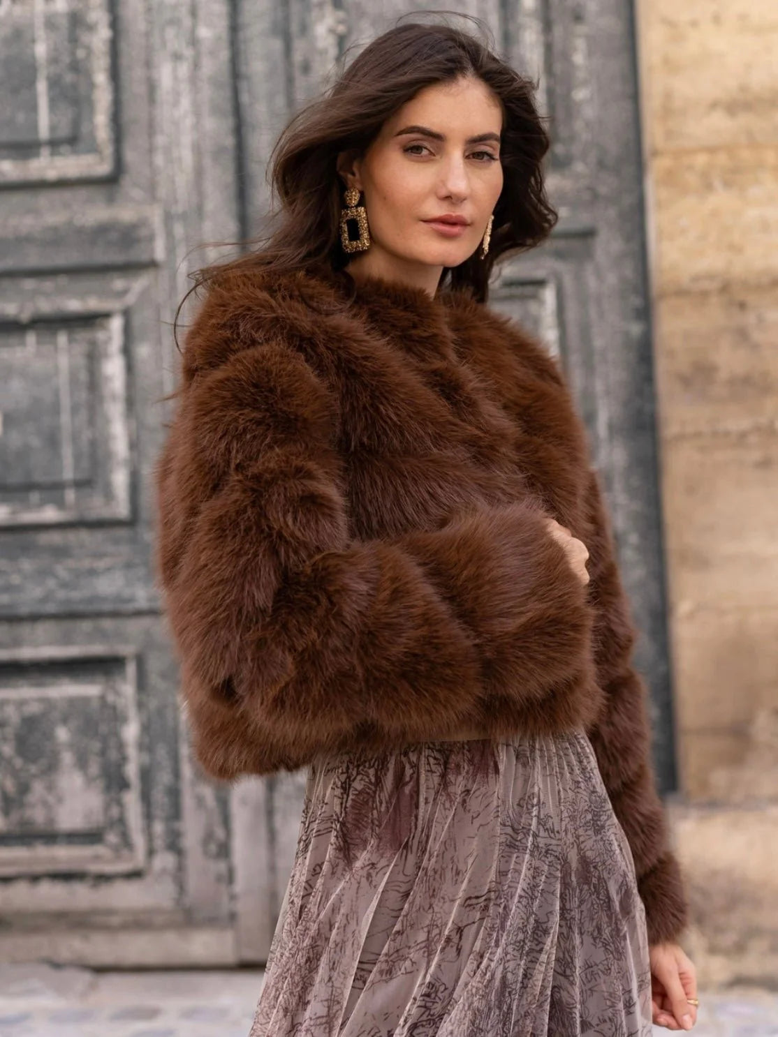 Foxy Faux Fur Jacket