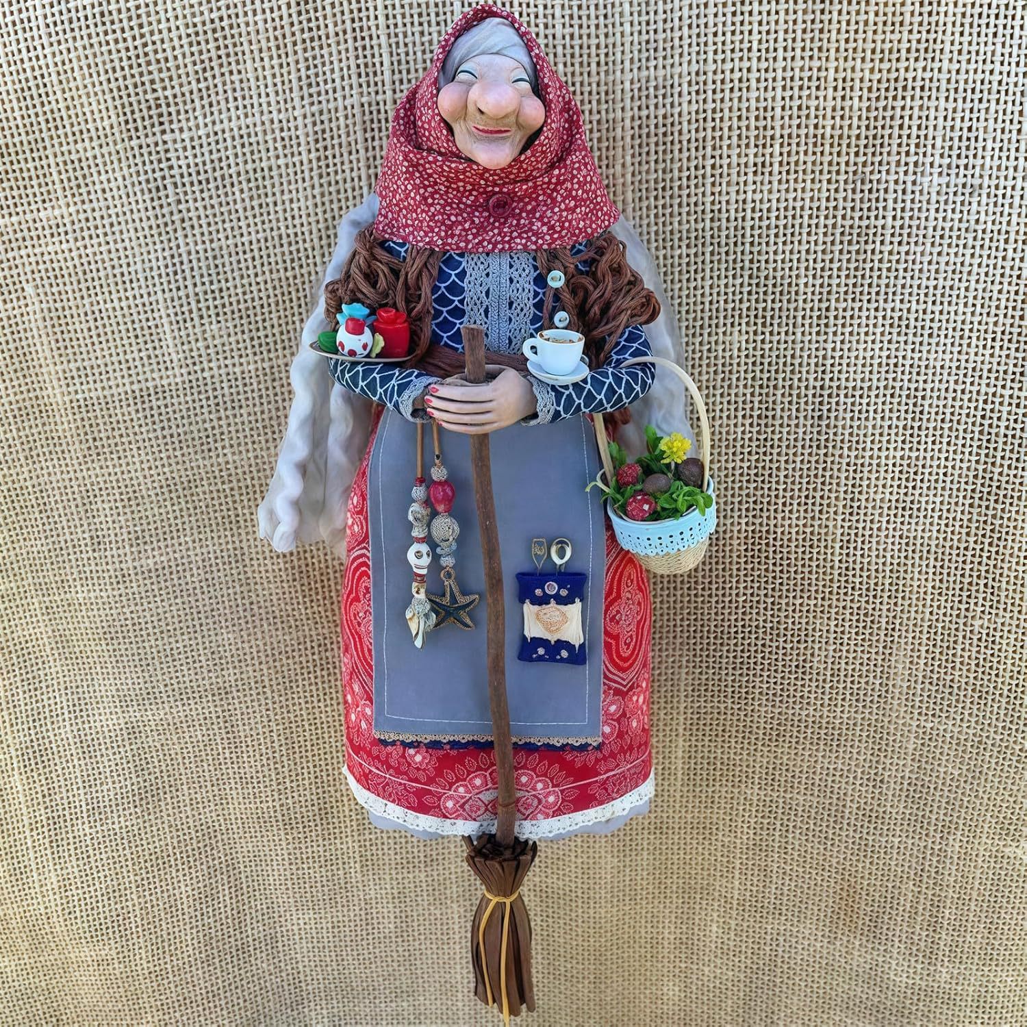 Handmade Kitchen Witch Doll  Your Kitchen's Lucky Charm & Whimsical Companion