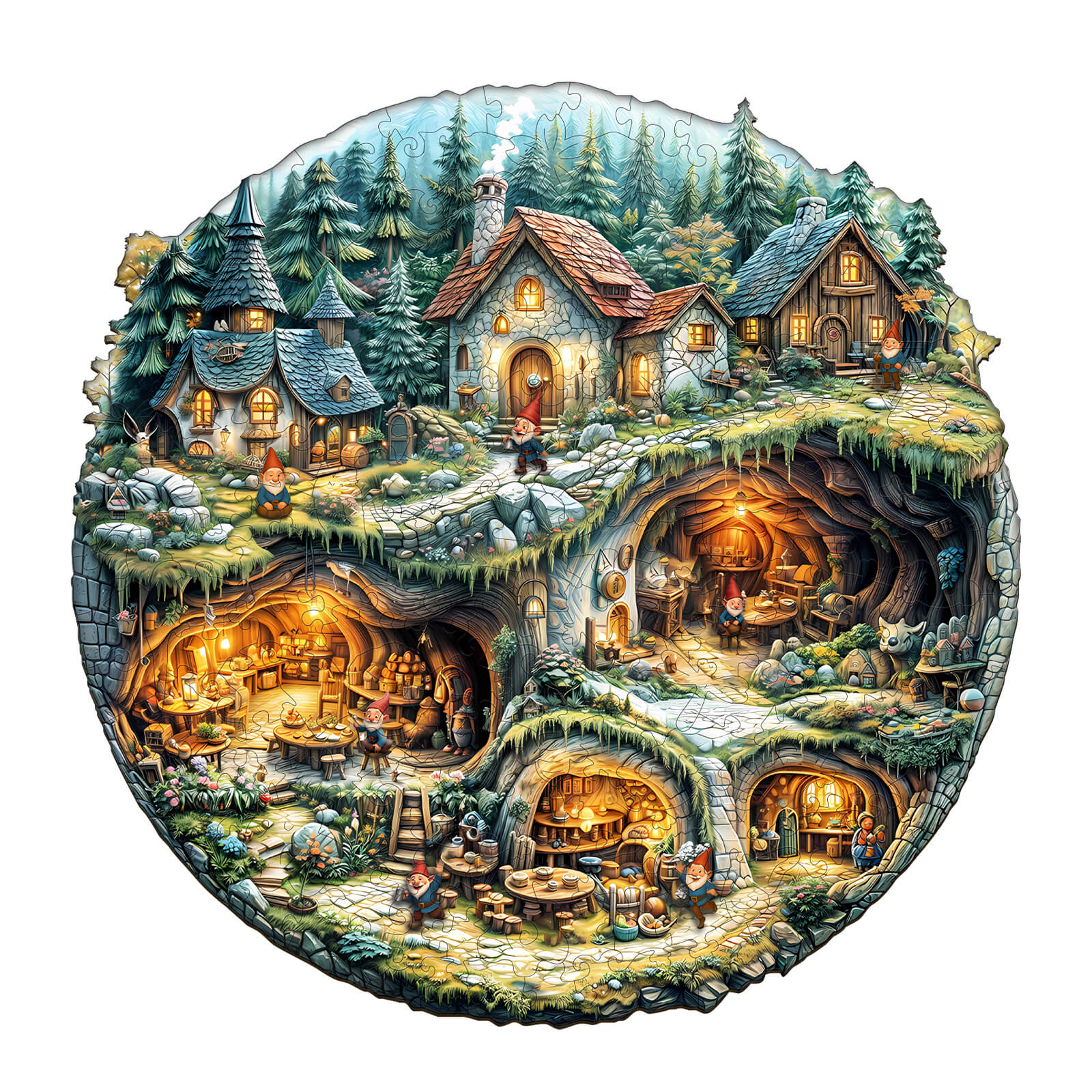 Goblin house Wooden Jigsaw Puzzle