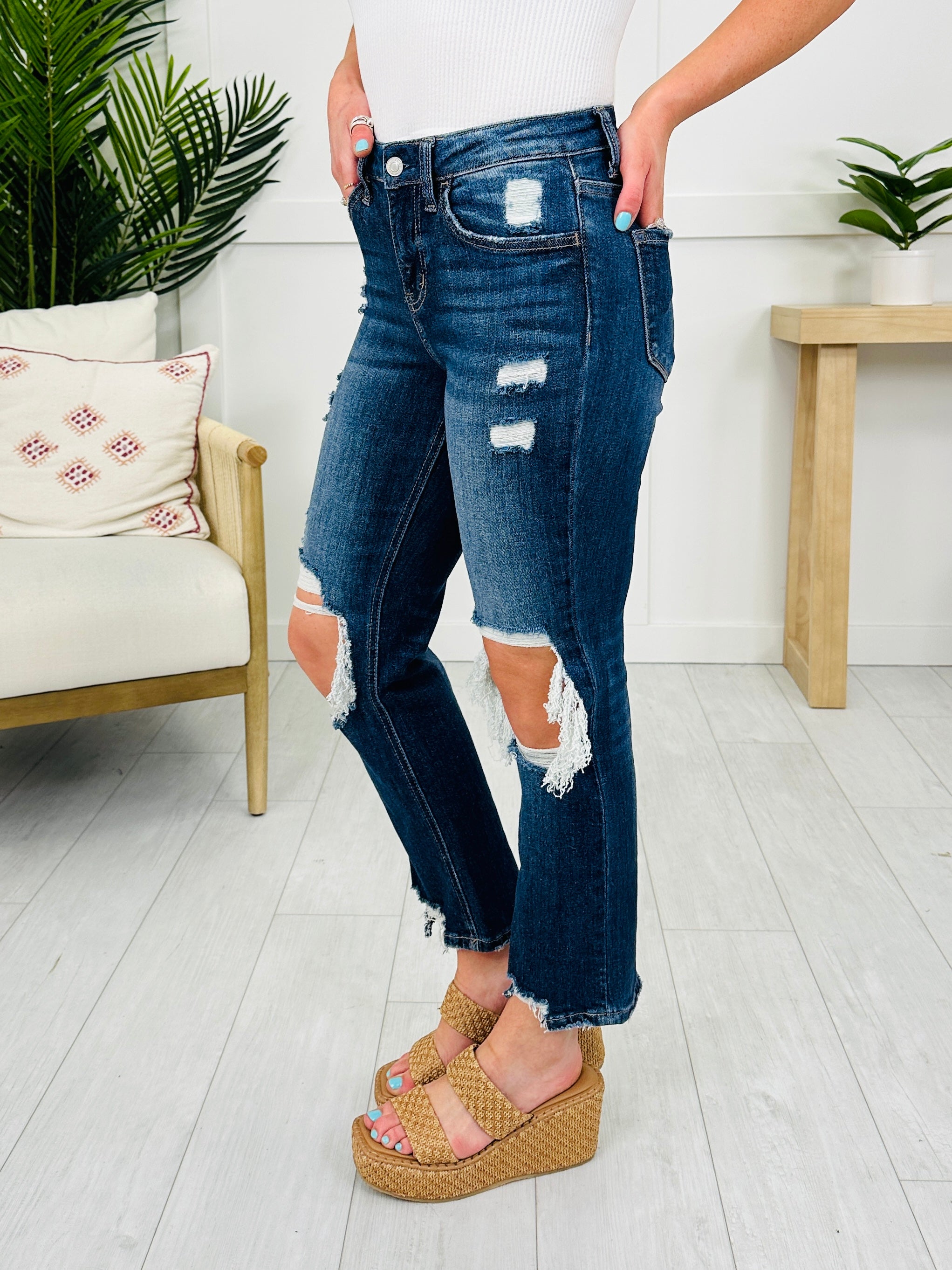 You're My Lover 2.0 Cropped Straight Leg Jeans