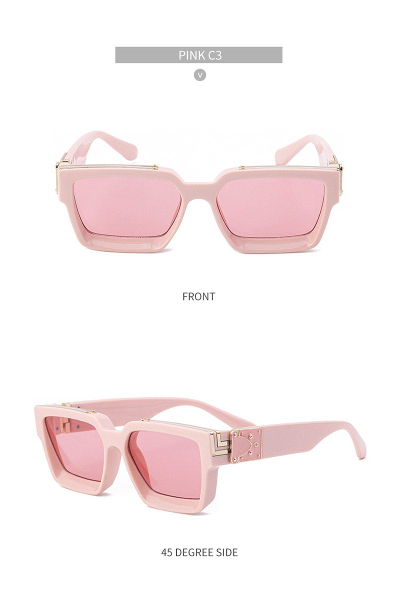 Women's Fashion Trend V Frame Square Sunglasses