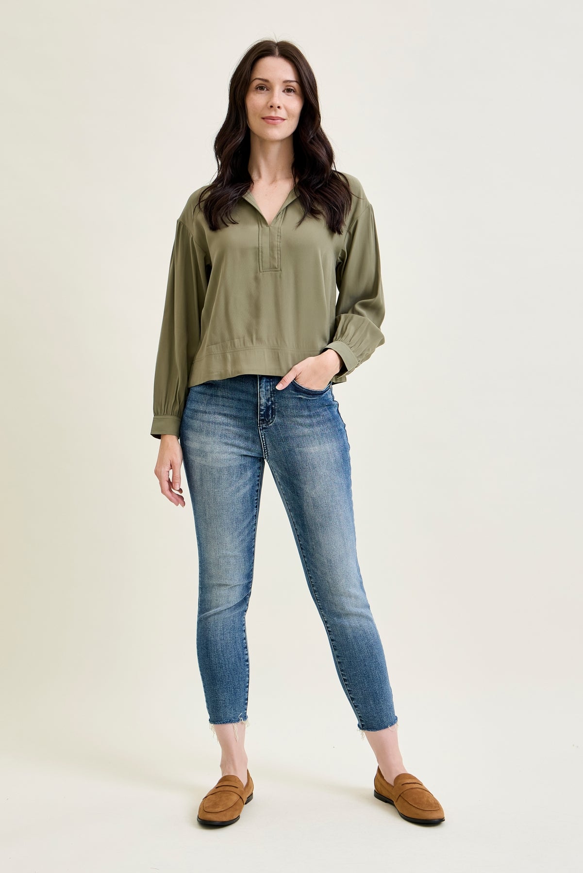 Angie Raw Hem Relaxed Fit