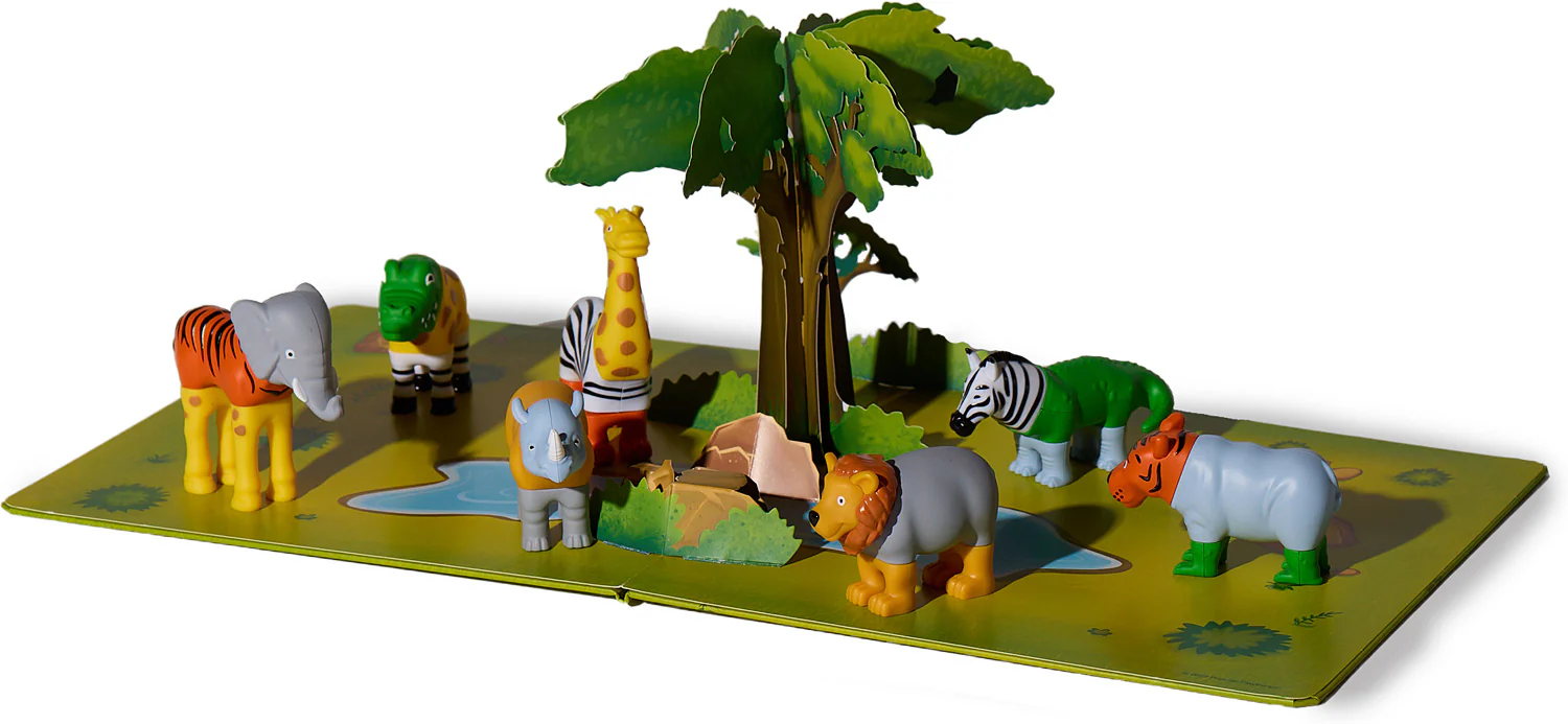 Mini Magnetic Mix-and-Match Jungle Animals