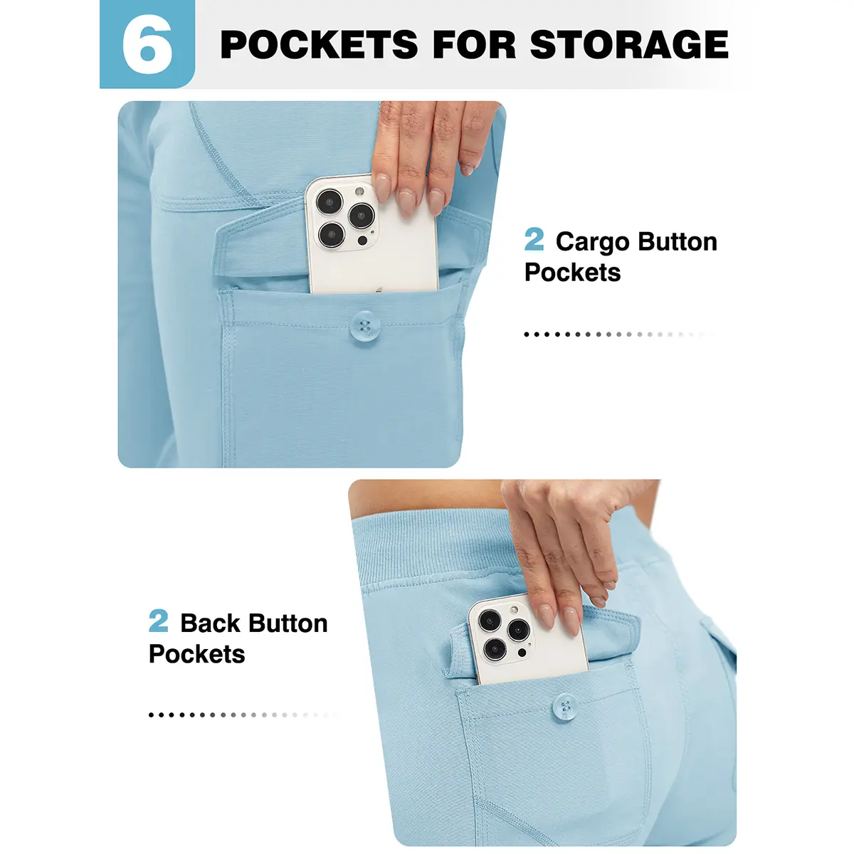 Women's Quick-Dry Hiking Capris with 6 Pockets - Comfortable Outdoor Pants for All Adventures