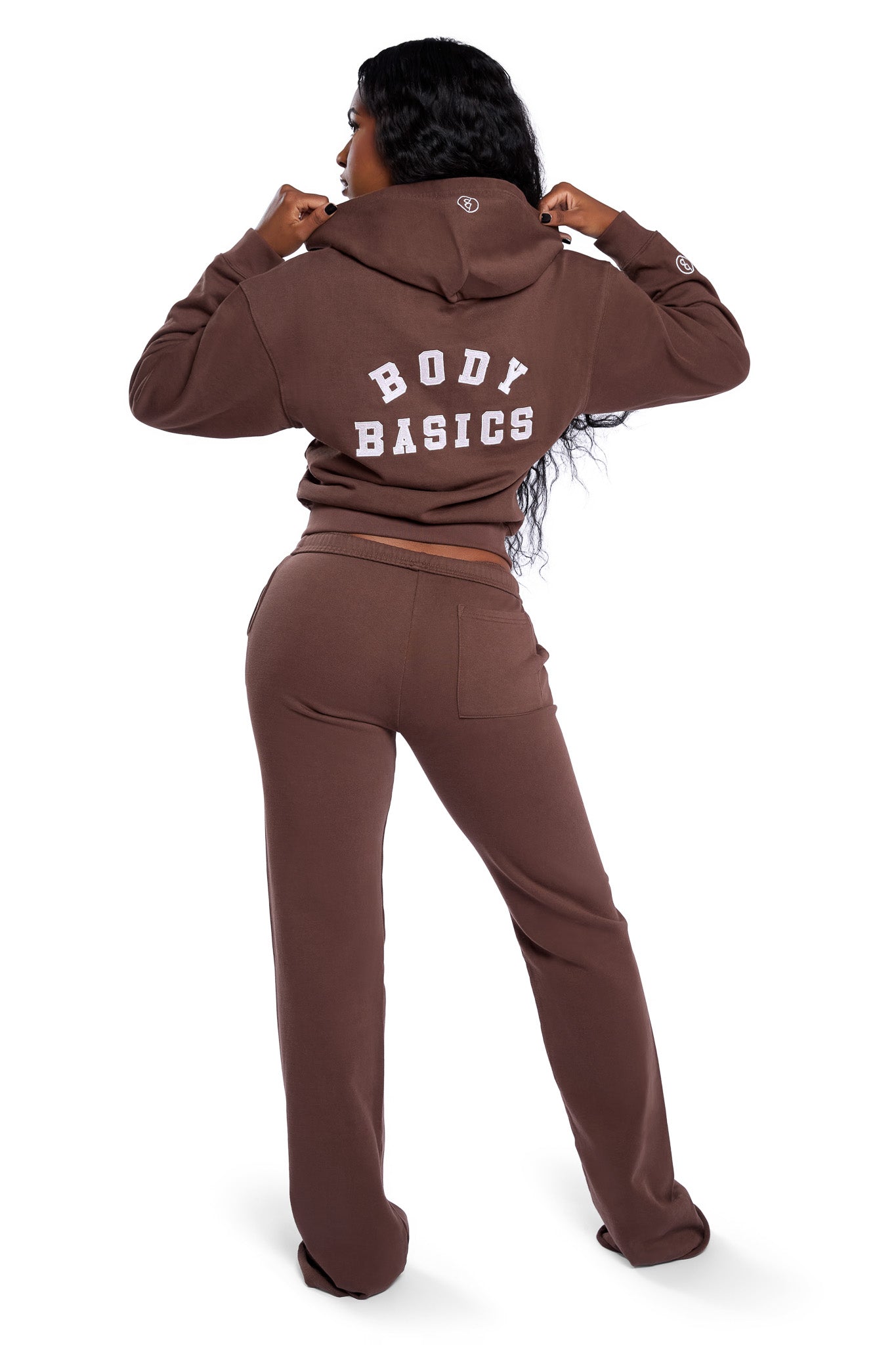 BODY UNIVERSITY HOODIE 2.0 (BROWN/LIGHT PURPLE)