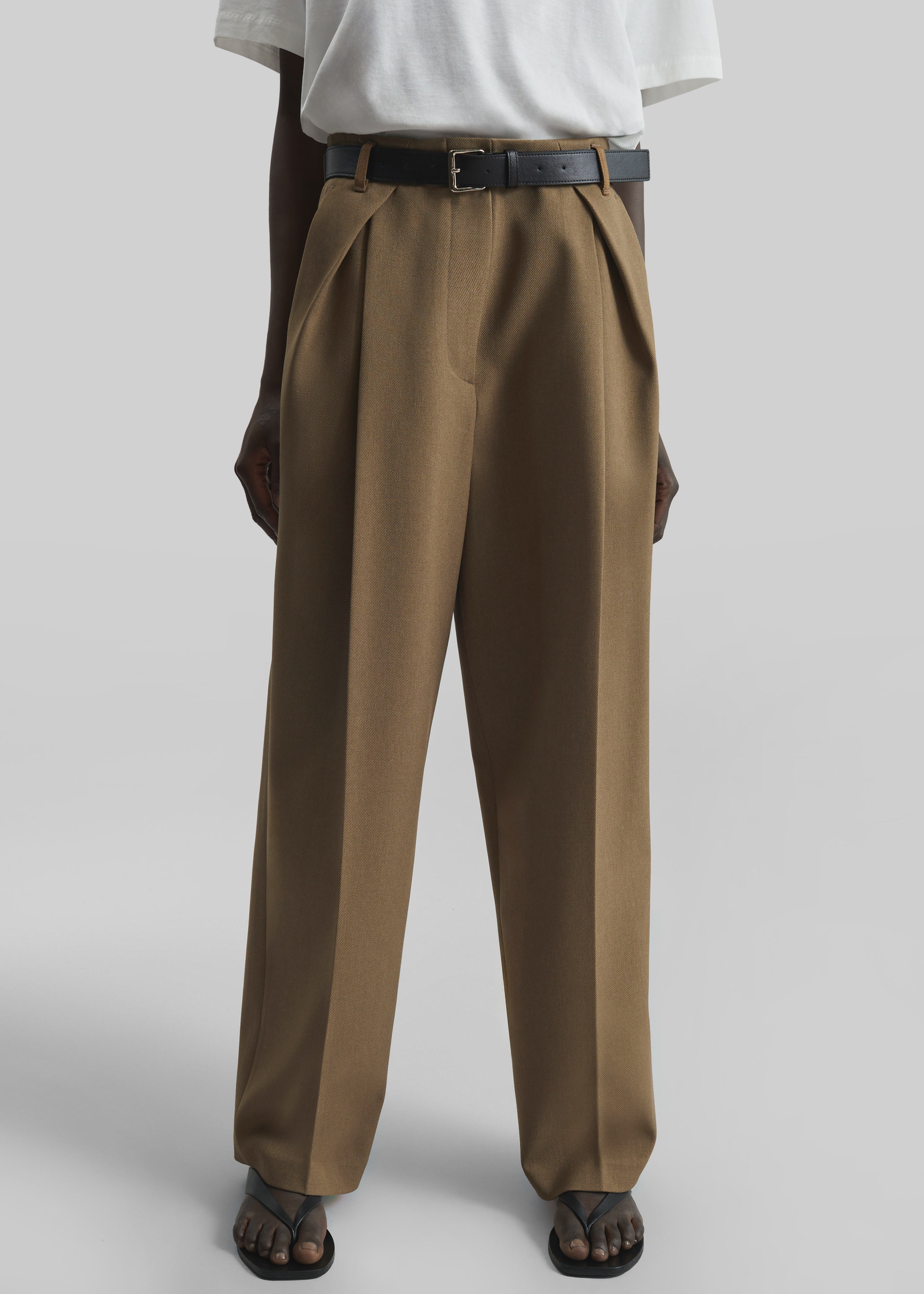Blerick Belted Trousers - Camel