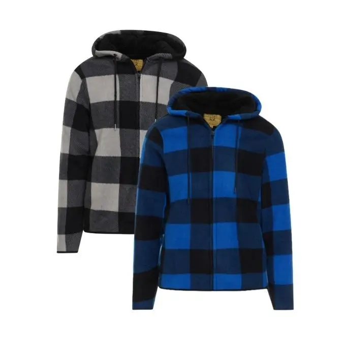 Unisex Heavyweight Sherpa-Lined Zip Hoodie Sweater